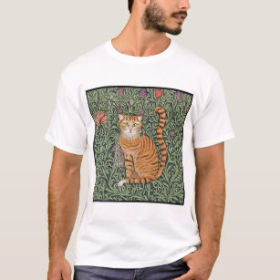 William Morris Geïnspireerde kat 1 T-shirt