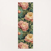 William Morris-geïnspireerde Peony Floral Patterne Yogamat (Voorkant)