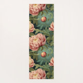 William Morris-geïnspireerde Peony Floral Patterne Yogamat (Achterkant)