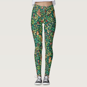 William Morris Geïnspireerde Vos en Fazant Leggings