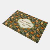 William Morris Gepersonaliseerd Autumn Pumpkin Gar Deurmat (Schuin)