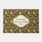 William Morris Gepersonaliseerd Autumn Pumpkin Gar Deurmat (Voorkant)