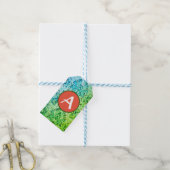 WILLIAM MORRIS GIFT LABEL CUSTOM INITIAAL CADEAULABEL (Met Touw)