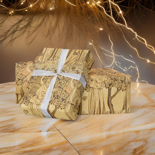 William * Morris Gold Angels Kerstmis Cadeaupapier