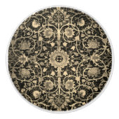 William * Morris Gold Charcoal Grey Holland Park Keramische Knop (Voorkant)