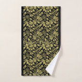 William Morris Gold en Black Floral Bad Handdoek (Handdoek)