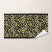 William Morris Gold en Black Floral Bad Handdoek (Handdoek)