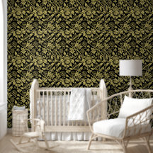 William Morris Gold en Black Floral