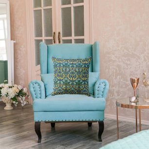 William Morris Gold Green Blue Kussen