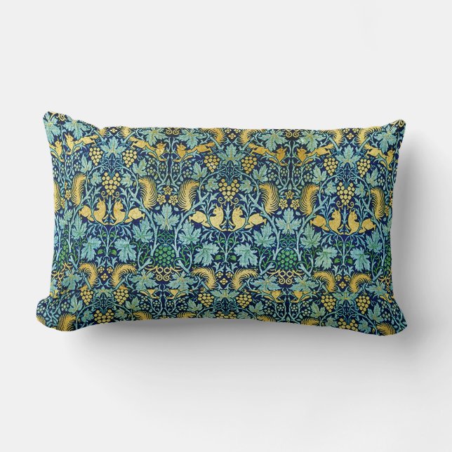 William Morris  Gold Green Blue Kussen (Voorkant)