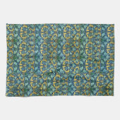 William Morris  Gold Green Blue Theedoek (Horizontaal)