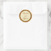 William Morris Gold Leaves Monogrammed Sticker (Tas)