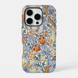 William Morris Gold Lily Victorian Wallpaper iPhone 16 Pro Hoesje