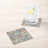 William Morris Gold Lily Victorian Wallpaper Kartonnen Onderzetters (Insitu)