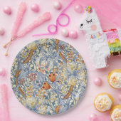 William Morris Gold Lily Victorian Wallpaper Papieren Bordje (Feest)