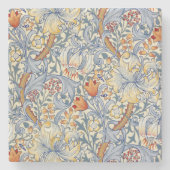 William Morris Gold Lily Victorian Wallpaper Stenen Onderzetter (Voorkant)
