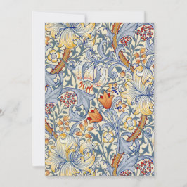 William Morris Gold Lily Vlakke Notitiekaart Notitiekaartje