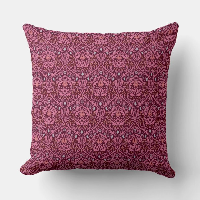 William Morris Golden Bough in Plum Kussen (Voorkant)