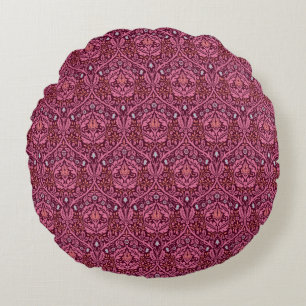 William Morris Golden Bough in Plum Rond Kussen