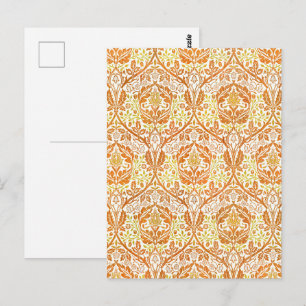 William Morris Golden Bough Oranje Bloemrijke Kuns Briefkaart