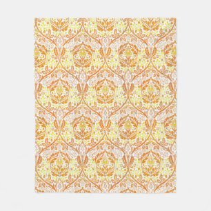 William Morris Golden Bough Oranje Bloemrijke Kuns Fleece Deken