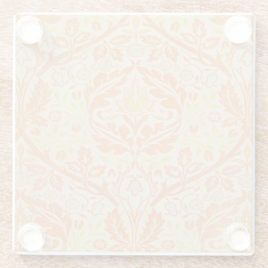 William Morris Golden Bough Tapestry Pattern Glazen Onderzetter (Achterkant)