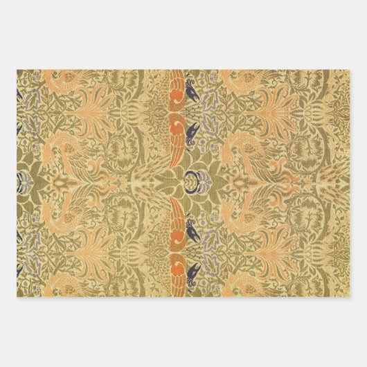 William Morris Golden Bough Tapestry Pattern Inpakpapier Vel (Voorkant 2)