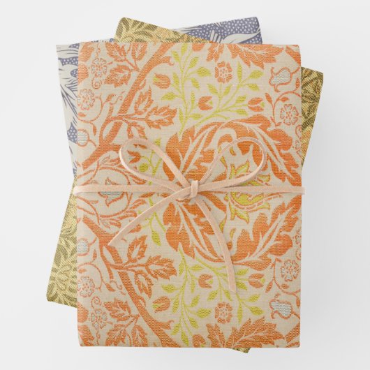 William Morris Golden Bough Tapestry Pattern Inpakpapier Vel (In situ)