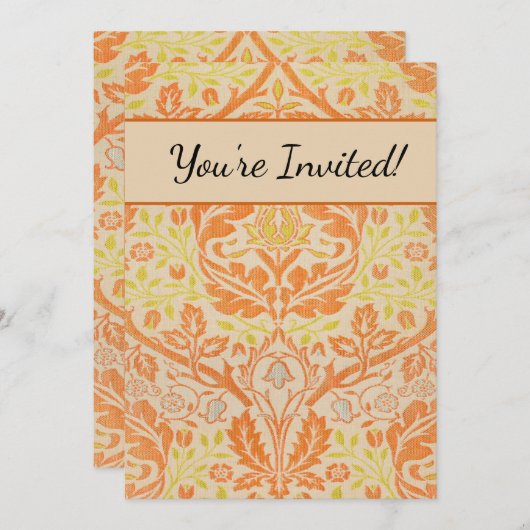 William Morris Golden Bough Tapestry Pattern Kaart (Voorkant / Achterkant)