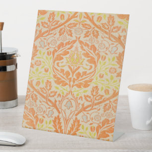 William Morris Golden Bough Tapestry Pattern Reclamebord Met Voetstuk