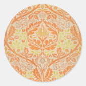 William Morris Golden Bough Tapestry Pattern Ronde Sticker (Voorkant)