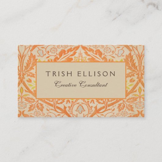 William Morris Golden Bough Tapestry Pattern Visitekaartje (Voorkant)