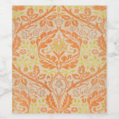 William Morris Golden Bough Tapestry Pattern Wijn Etiket (Enkel label)