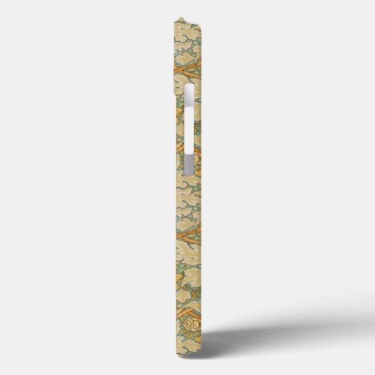 William Morris Golden Floral Design Case-Mate iPhone Case (Achterkant / Links)