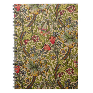 William Morris Golden Lilly Floral Design Notitieboek
