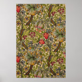 William Morris  Golden Lilly Floral Design Poster (Voorkant)