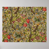 William Morris  Golden Lilly Floral Design Poster (Voorkant)