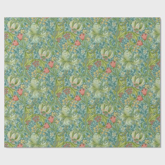 William Morris "Golden Lily" 1 Cadeaupapier (Vlak)