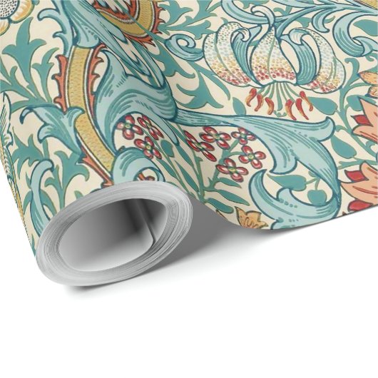 William Morris "Golden Lily" 3 Cadeaupapier (Rol Hoek)