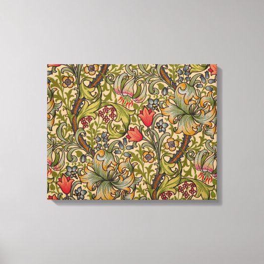 William Morris Golden Lily Antiek Canvas Afdruk (Voorkant)