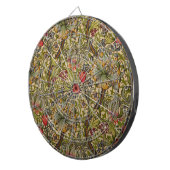 William Morris Golden Lily Antiek Dartbord (Voorkant Rechts)