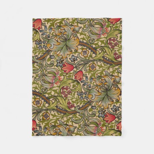 William Morris Golden Lily Antiek Fleece Deken (Voorkant)