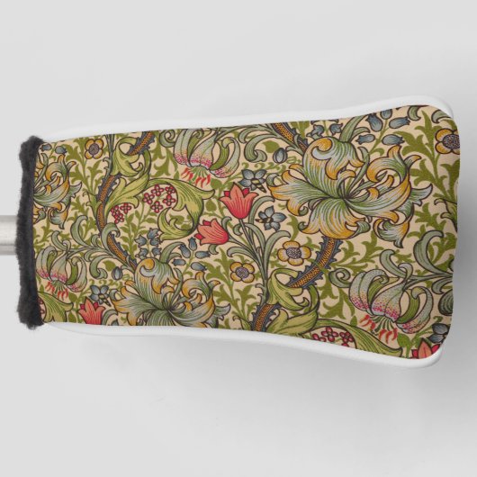William Morris Golden Lily Antiek Golfheadcover (Voorkant)