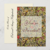 William Morris Golden Lily Antiek Kaart (Voorkant / Achterkant)