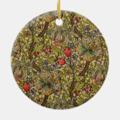 William Morris Golden Lily Antiek Keramisch Ornament (Achterkant)