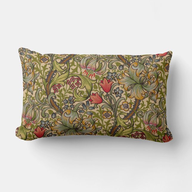 William Morris Golden Lily Antiek Kussen (Voorkant)