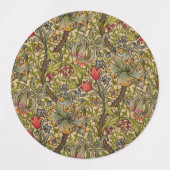 William Morris Golden Lily Antiek Labels (Design 2)