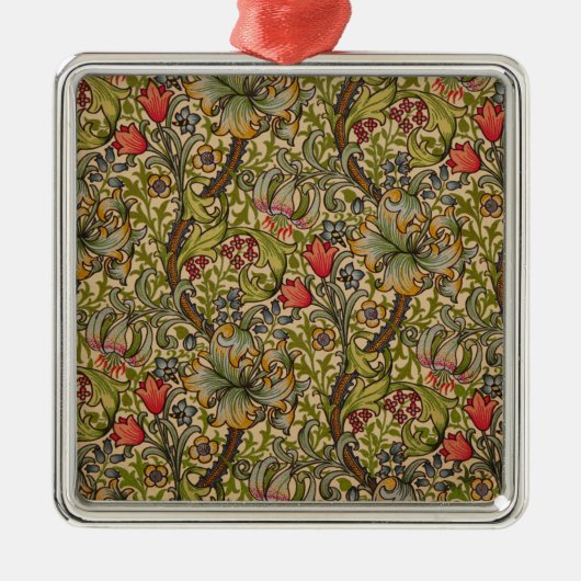 William Morris Golden Lily Antiek Metalen Ornament (Voorkant)