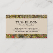 William Morris Golden Lily Antiek Visitekaartje (Achterkant)