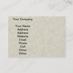 William Morris Golden Lily Antiek Visitekaartje